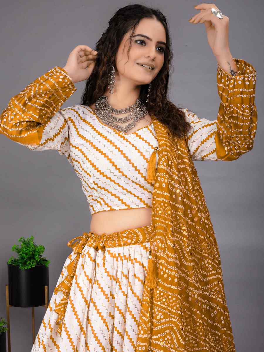 Multi Foil Cotton Printed Festival Contemporary Lehenga Choli