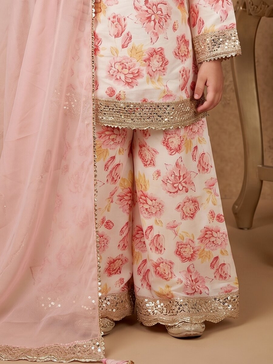 Multi Heavy chinon Embroidered Sequins Printed Ethnic Casual Festival Party Wedding Salwars Girls Wear