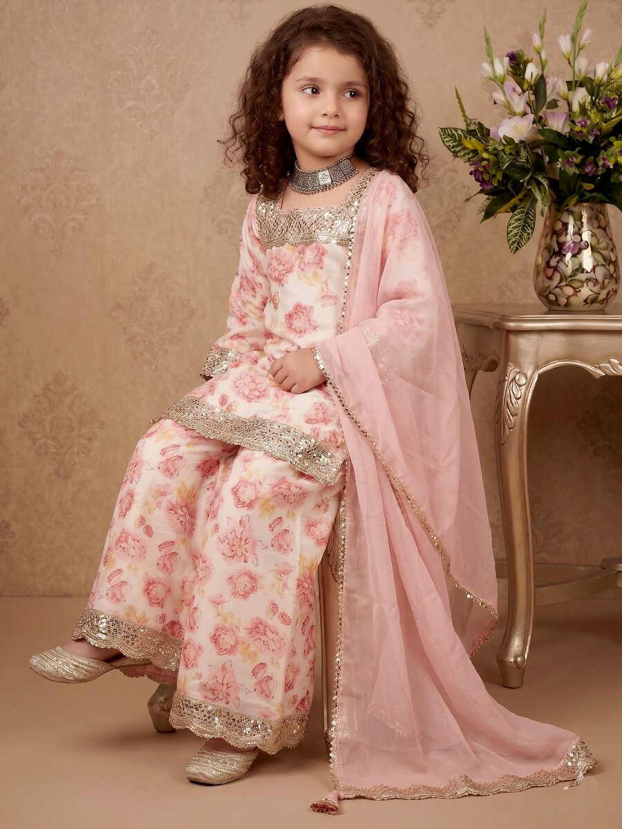 Multi Heavy chinon Embroidered Sequins Printed Ethnic Casual Festival Party Wedding Salwars Girls Wear