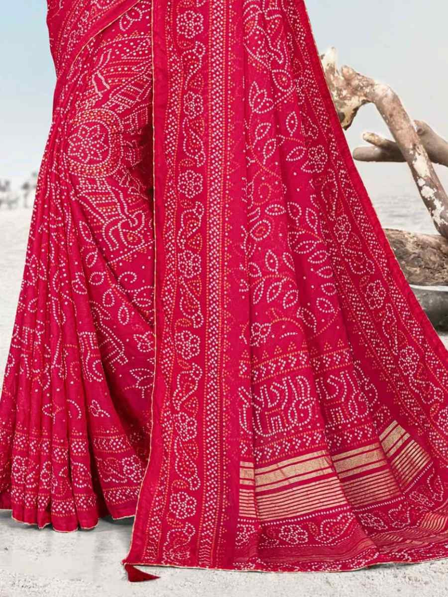 Multi Heavy Dull Moss Printed Festival Casual Contemporary Saree