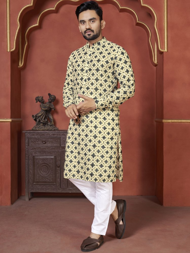 Multi Heavy PC Cotton Printed Festival Casual Kurta