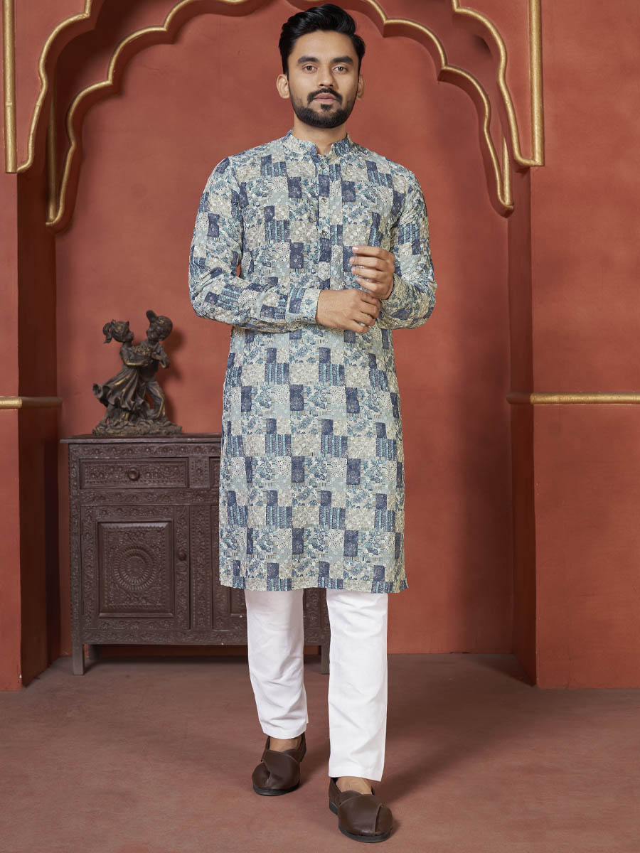 Multi Heavy PC Cotton Printed Festival Casual Kurta