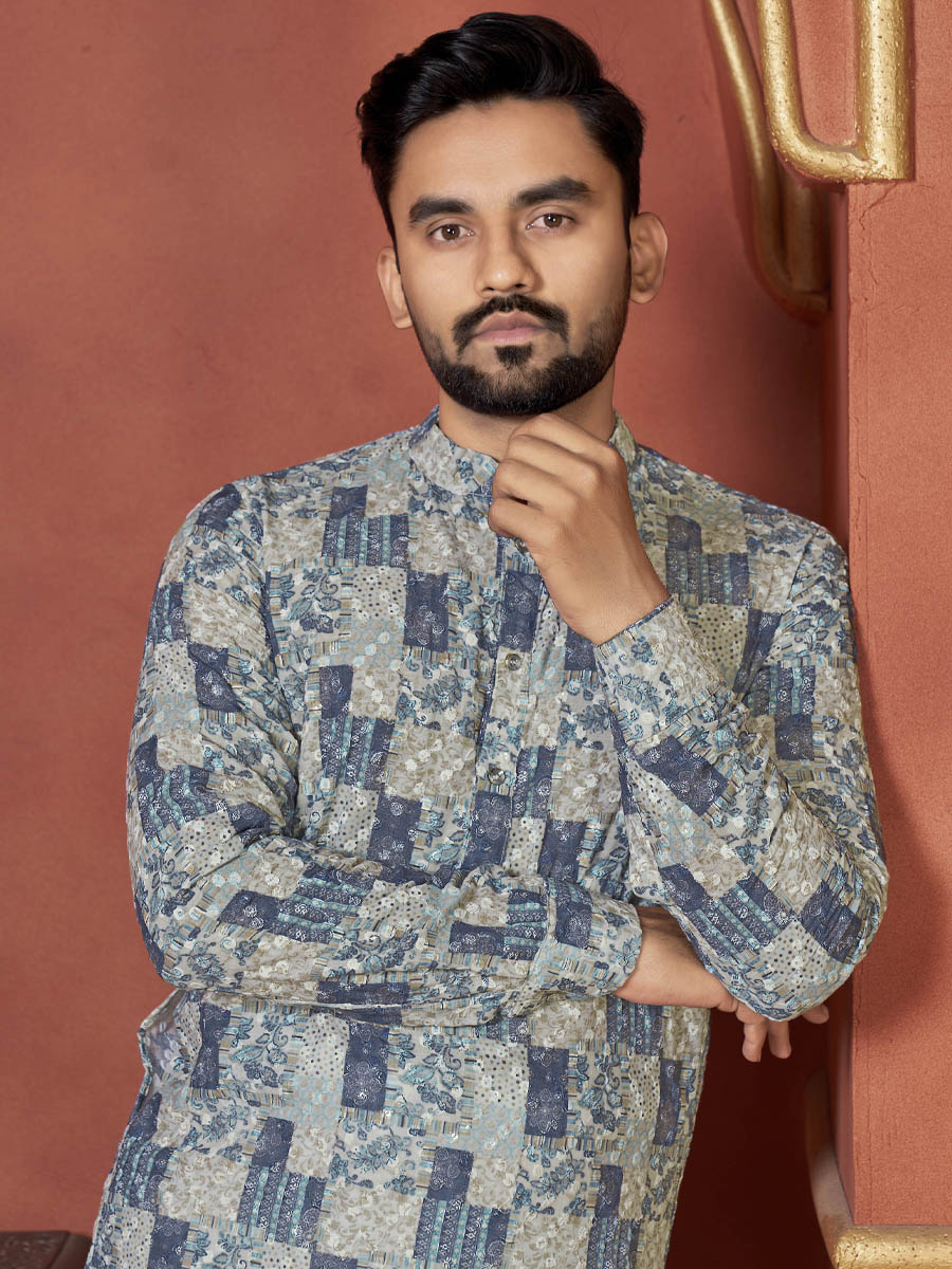 Multi Heavy PC Cotton Printed Festival Casual Kurta