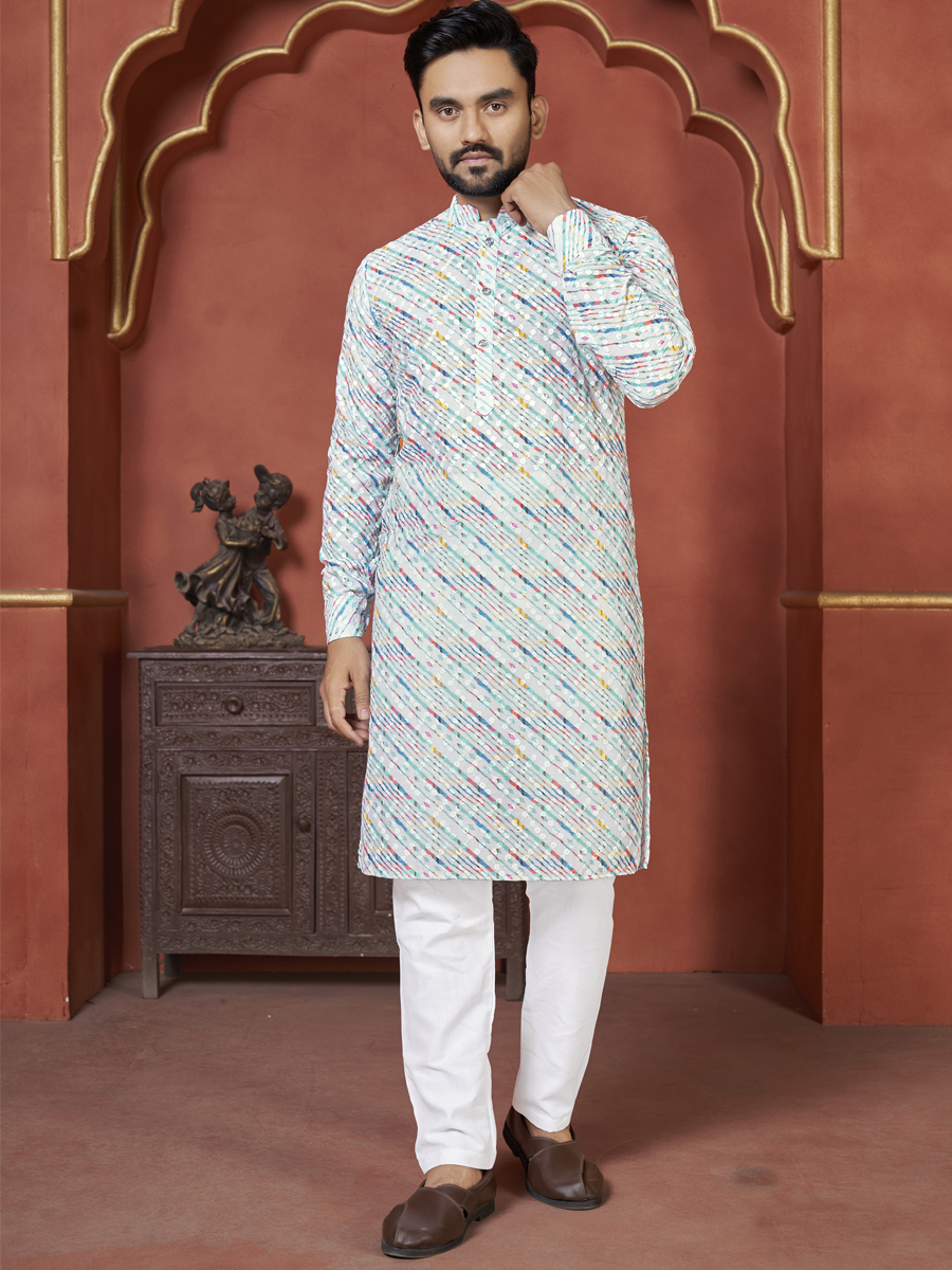 Multi Heavy PC Cotton Printed Festival Casual Kurta