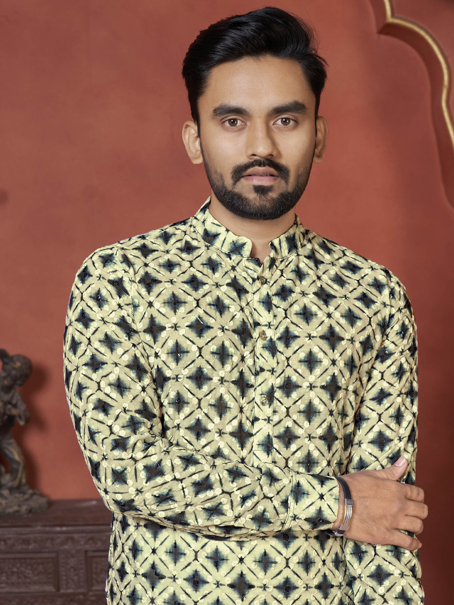 Multi Heavy PC Cotton Printed Festival Casual Kurta