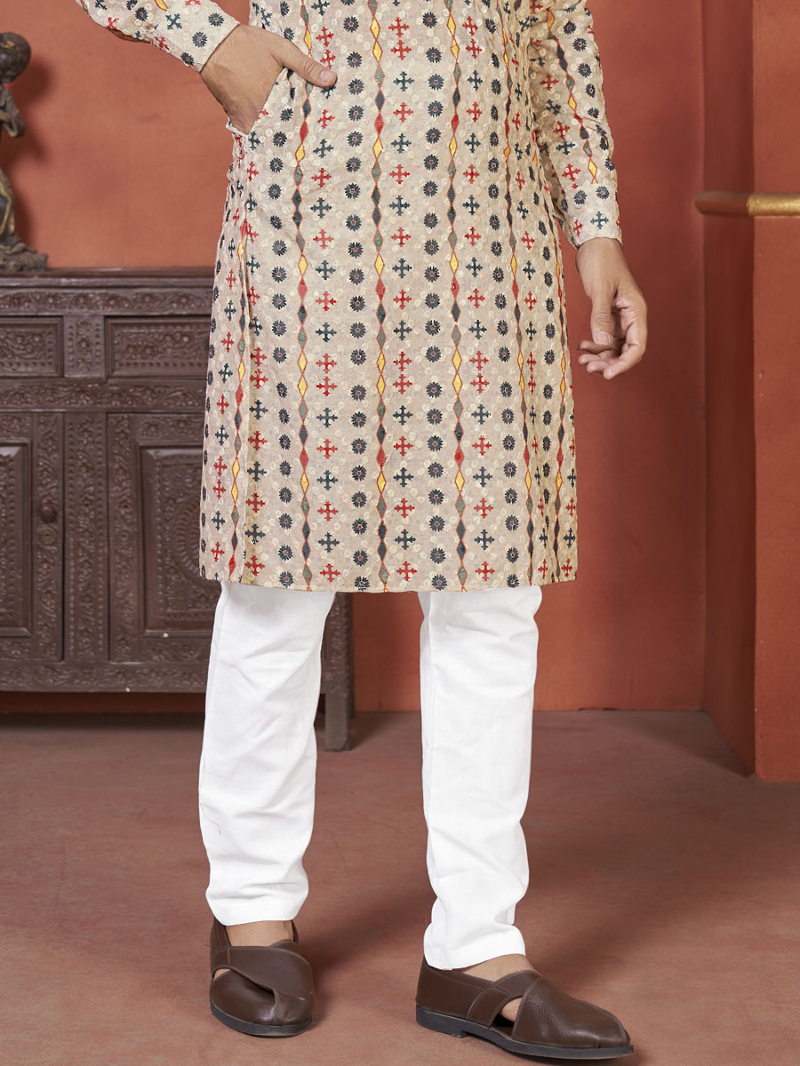 Multi Heavy PC Cotton Printed Festival Casual Kurta