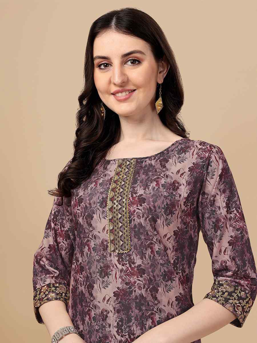 Multi Heavy Rayon 14 kg Printed Festival Casual Palazzo Pant Salwar Kameez