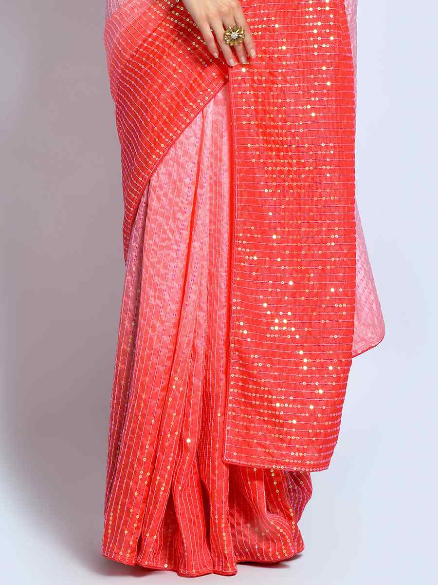 Multi Heavy Vichitra Silk Printed Festival Wedding Fancy Heavy Border Saree