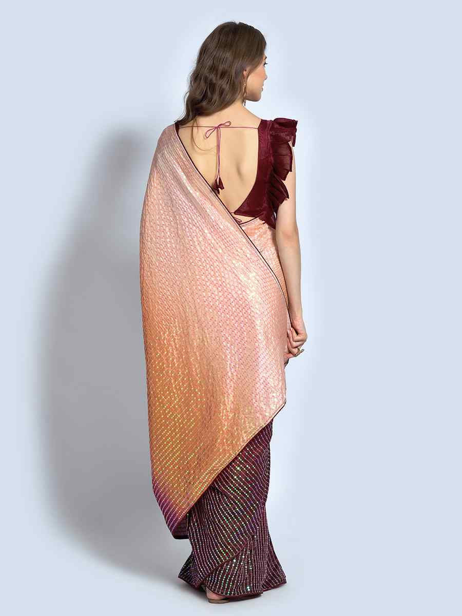 Multi Heavy Vichitra Silk Printed Festival Wedding Fancy Heavy Border Saree