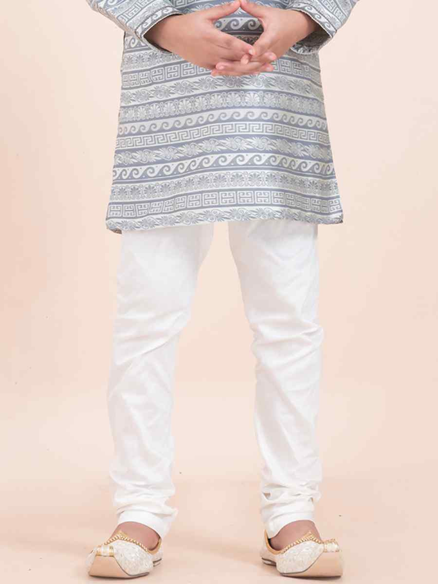 Multi Jacquard Silk Embroidered Festival Traditional Kurta Pyjama Boys Wear