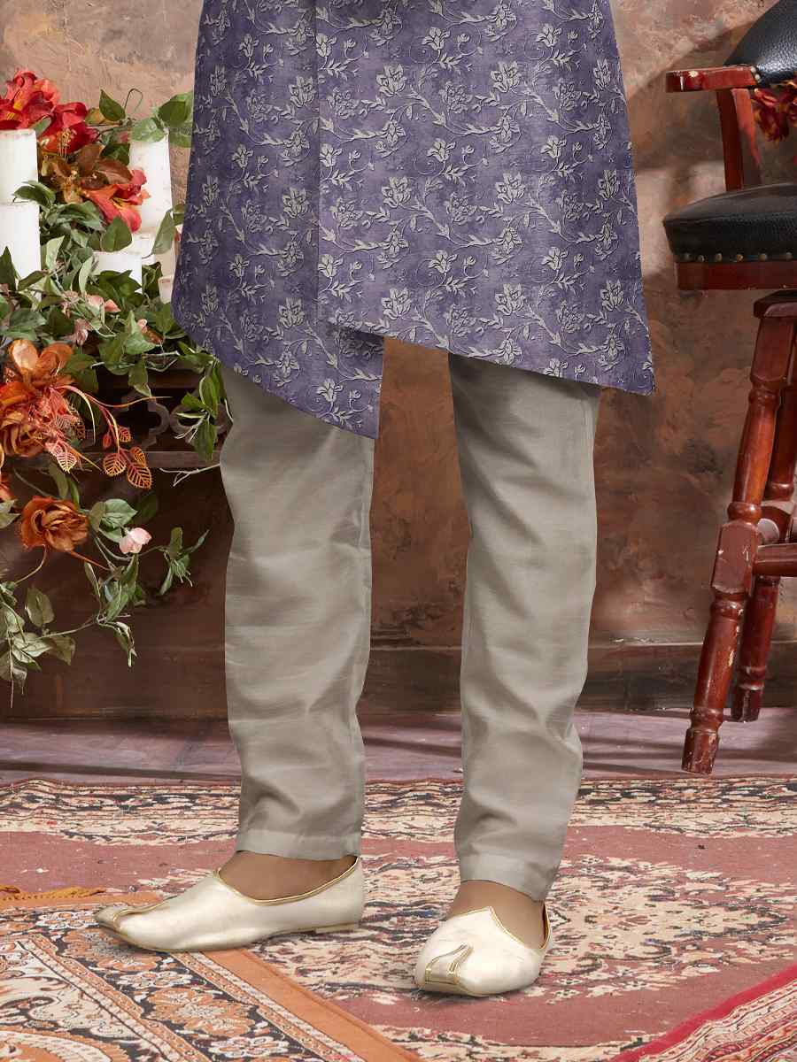 Multi Jacquard Woven Festival Wedding Sherwani