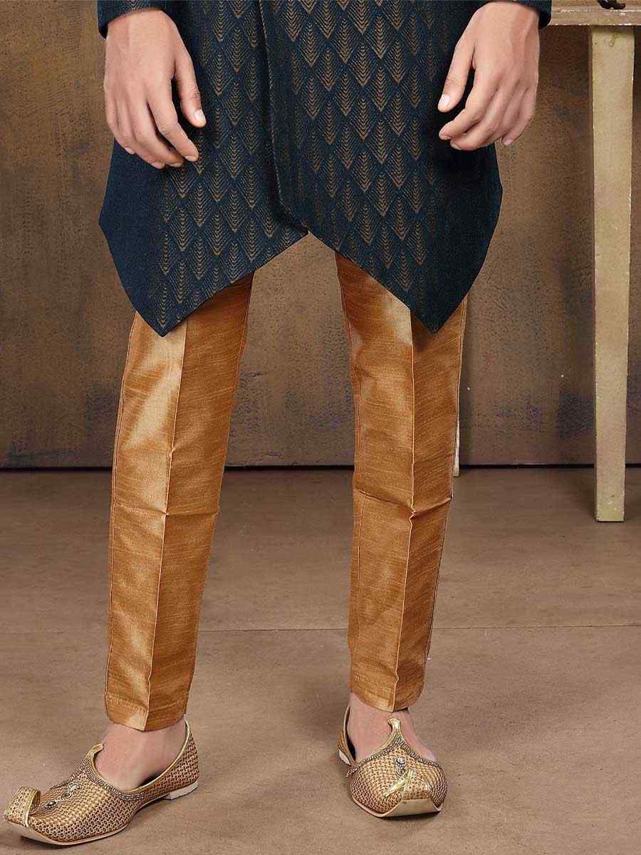 Multi Jacquard Woven Groom Wedding Sherwani