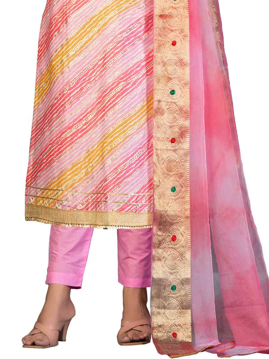 Multi Jam Cotton Printed Casual Festival Pant Salwar Kameez