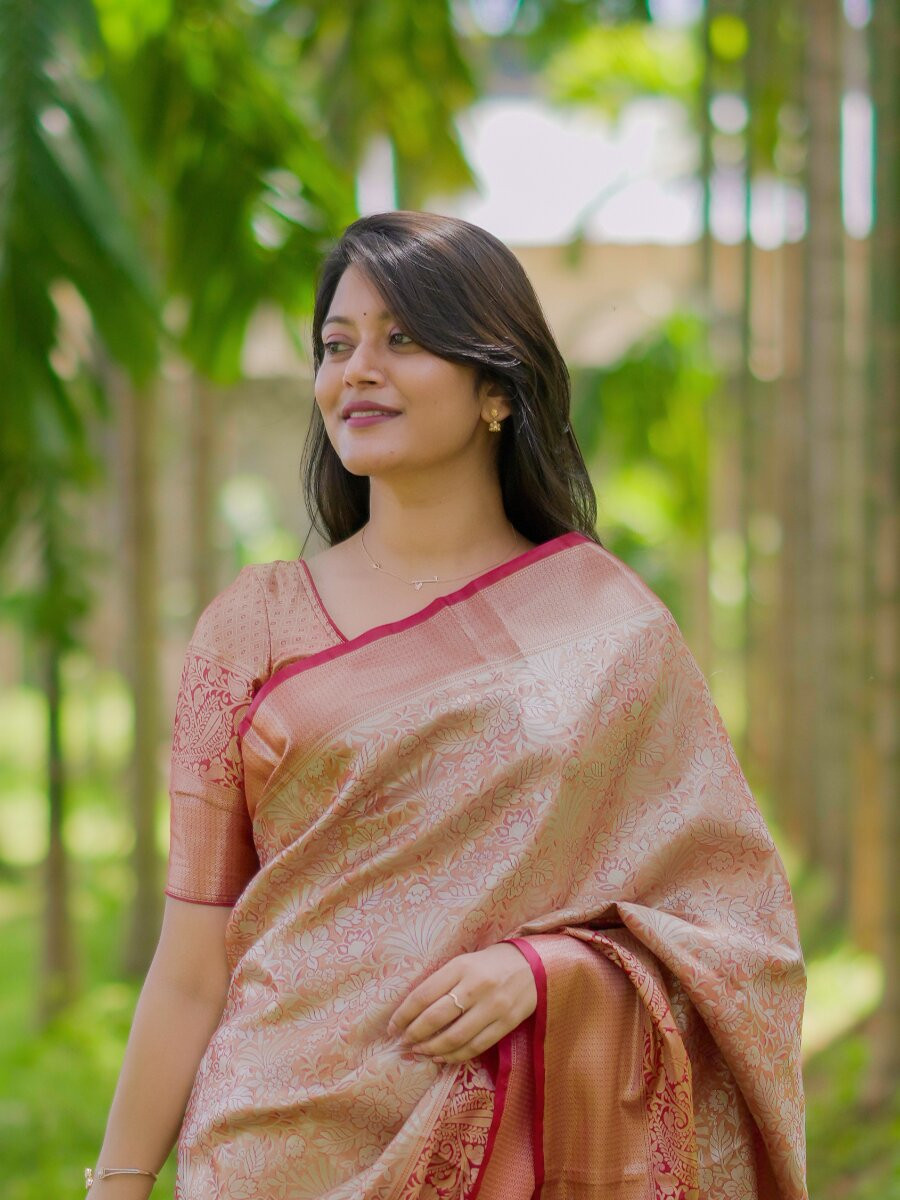 Multi Kanchipuram Silk Zari Weaving Wedding Reception Party Festival Casual Heavy Border Sarees