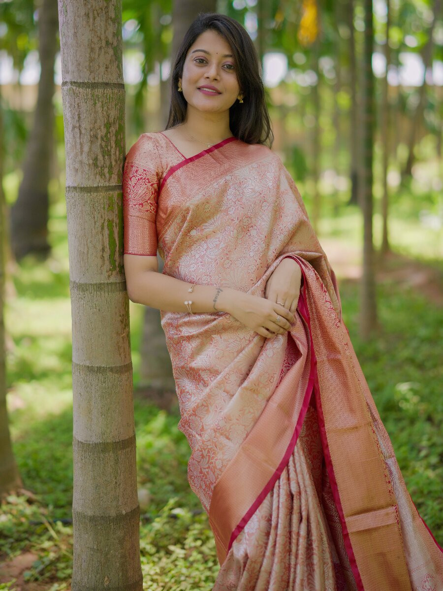 Multi Kanchipuram Silk Zari Weaving Wedding Reception Party Festival Casual Heavy Border Sarees