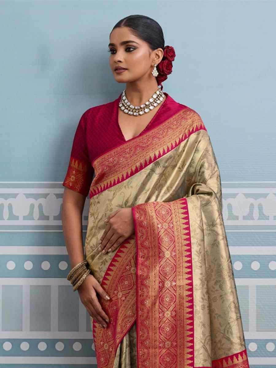 Multi Kanjivaram Soft Silk Kanjivaram Traditional Casual Reception Festival Wedding Fancy Heavy Border Saree