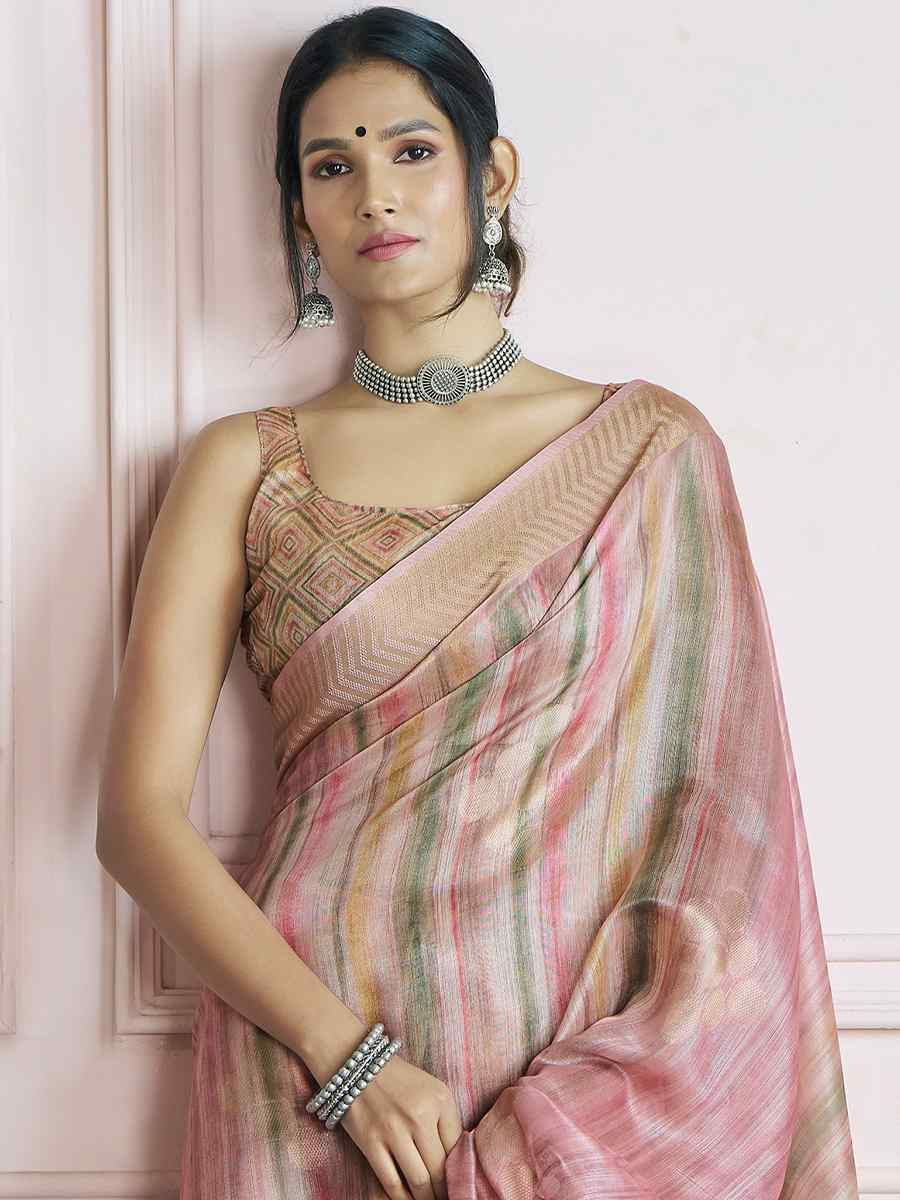 Multi Khadi Silk Handwoven Festival Wedding Fancy Heavy Border Saree