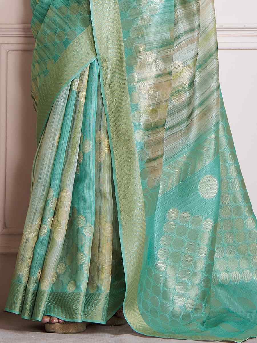 Multi Khadi Silk Handwoven Festival Wedding Fancy Heavy Border Saree