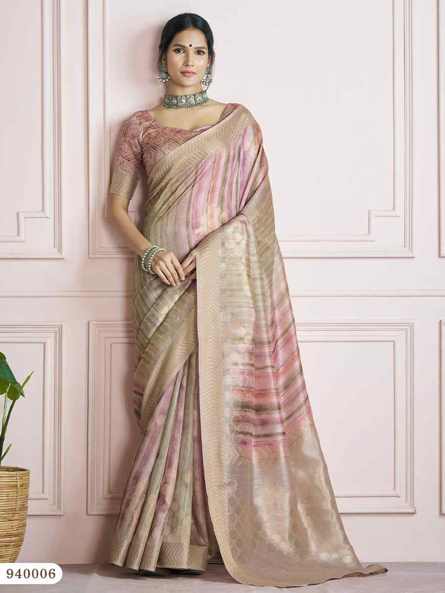 Multi Khadi Silk Handwoven Festival Wedding Fancy Heavy Border Saree