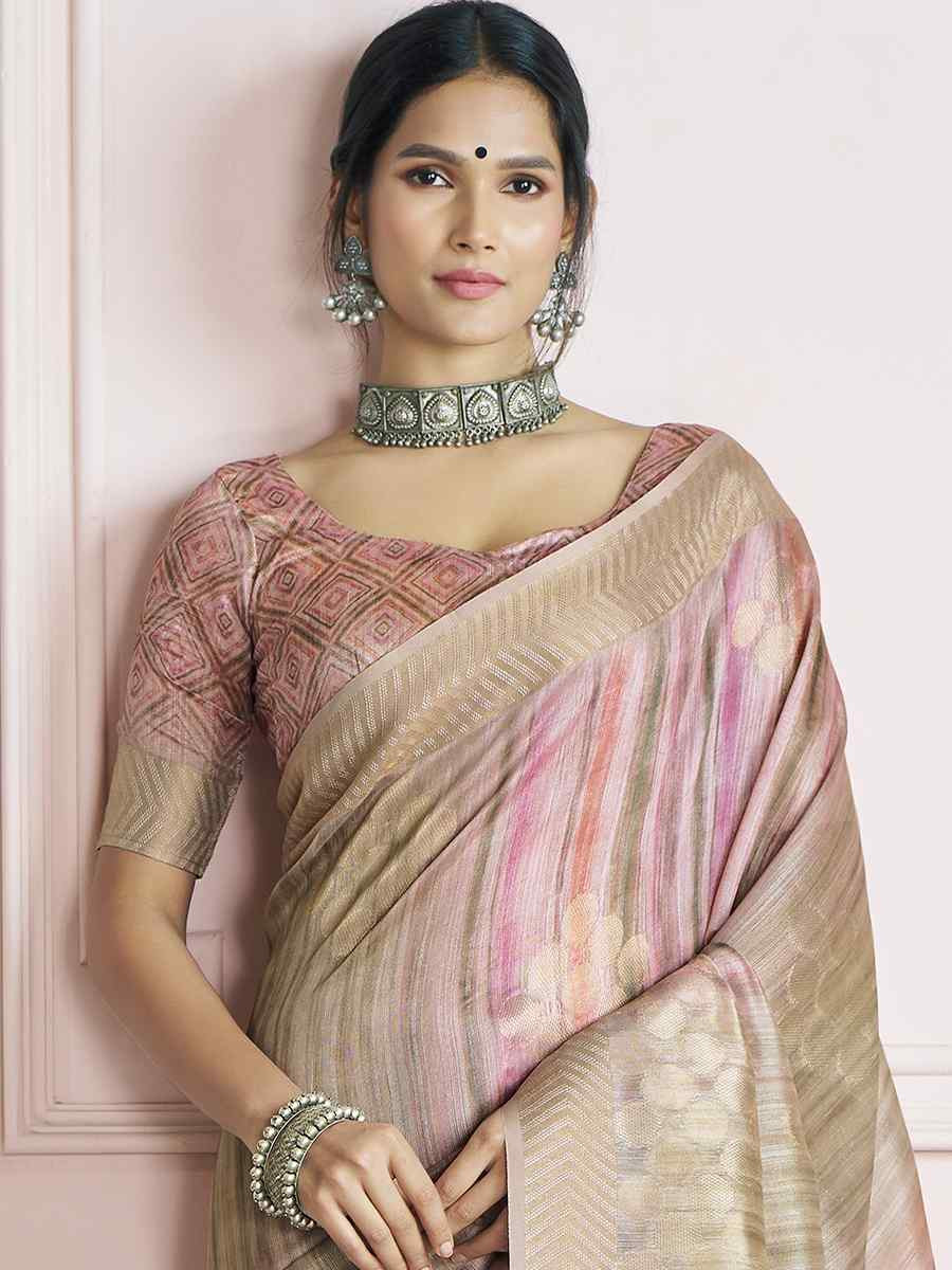 Multi Khadi Silk Handwoven Festival Wedding Fancy Heavy Border Saree