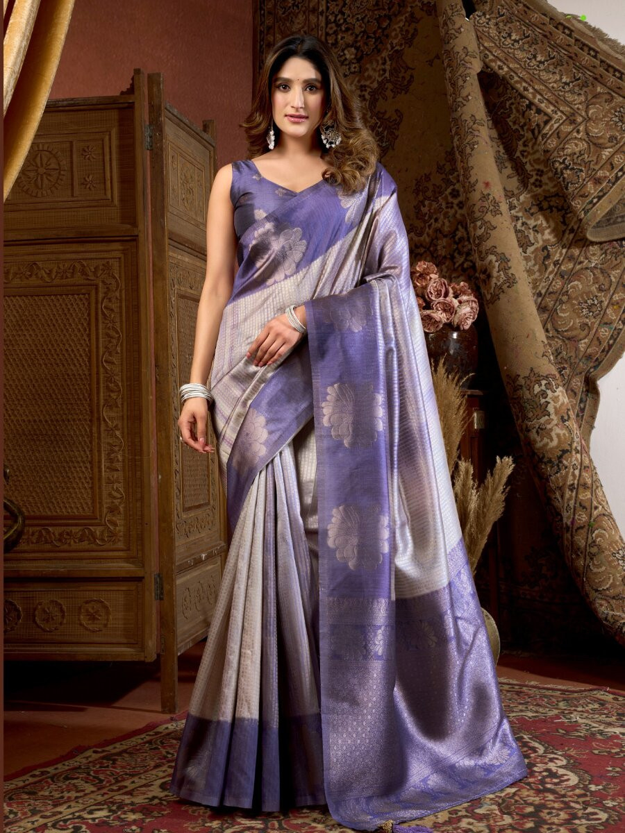 Multi Kota Silk Handwoven Wedding Reception Party Casual Heavy Border Sarees