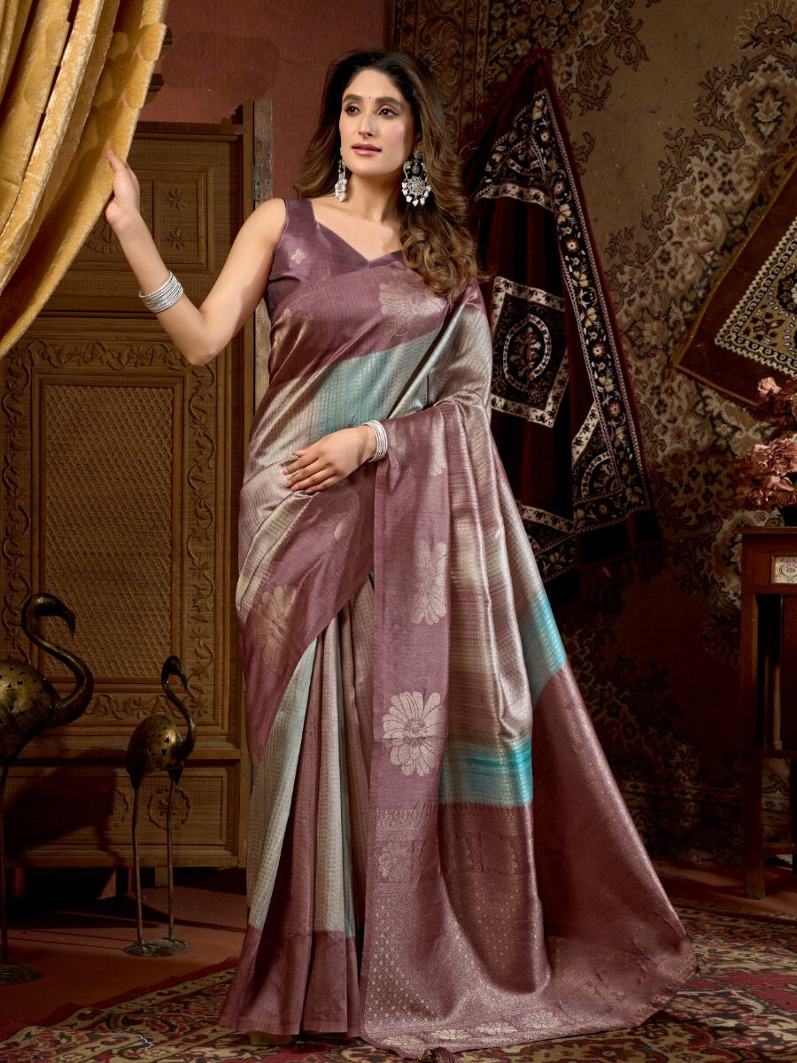 Multi Kota Silk Handwoven Wedding Reception Party Casual Heavy Border Sarees
