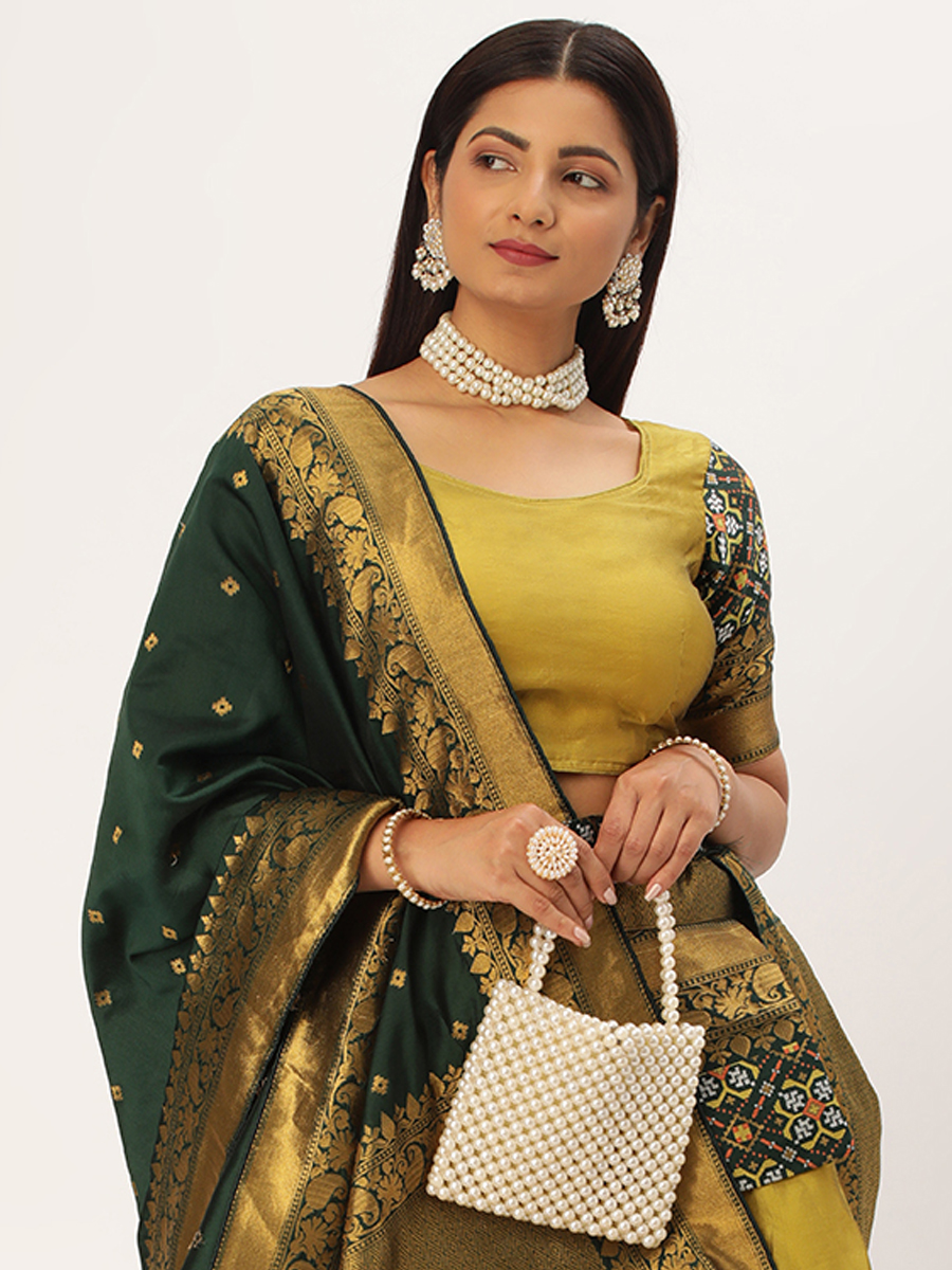 Multi Lichi Silk Zari Festival Traditional Lehenga Choli
