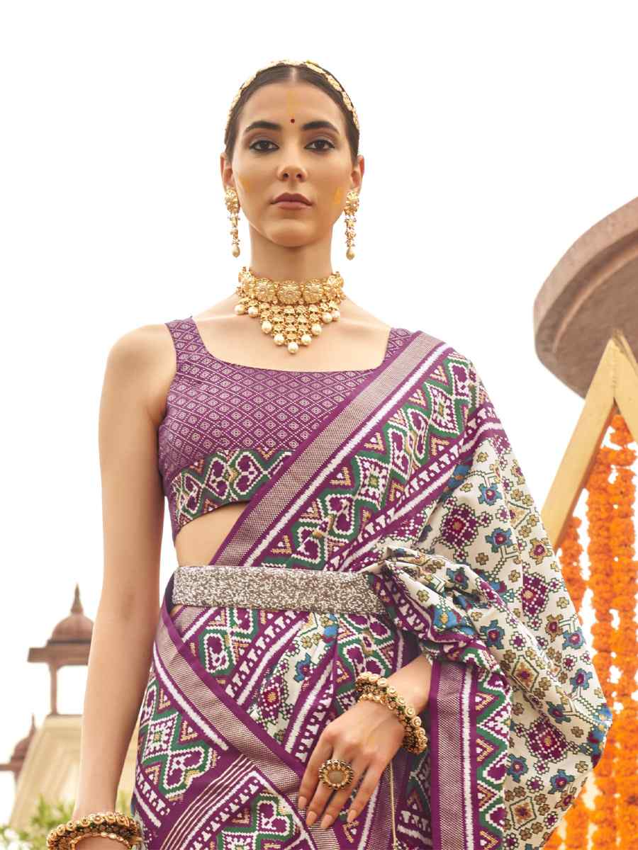 Multi Mercerized Sigma Silk Printed Casual Festival Contemporaryr Saree