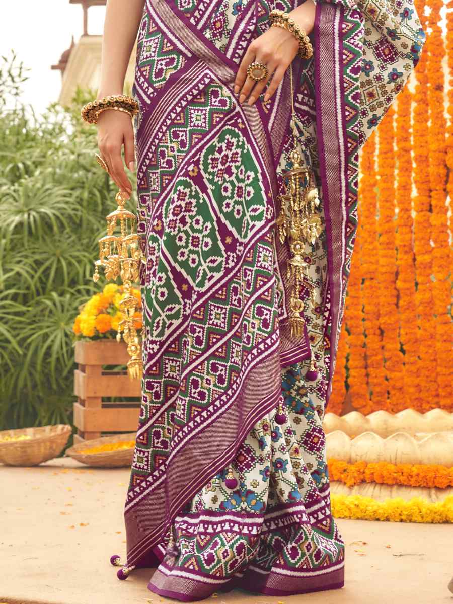 Multi Mercerized Sigma Silk Printed Casual Festival Contemporaryr Saree