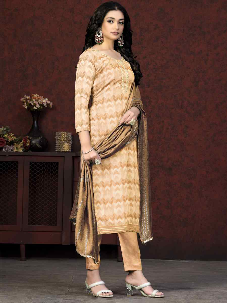 Multi Modal Cotton Embroidered Casual Festival Pant Salwar Kameez
