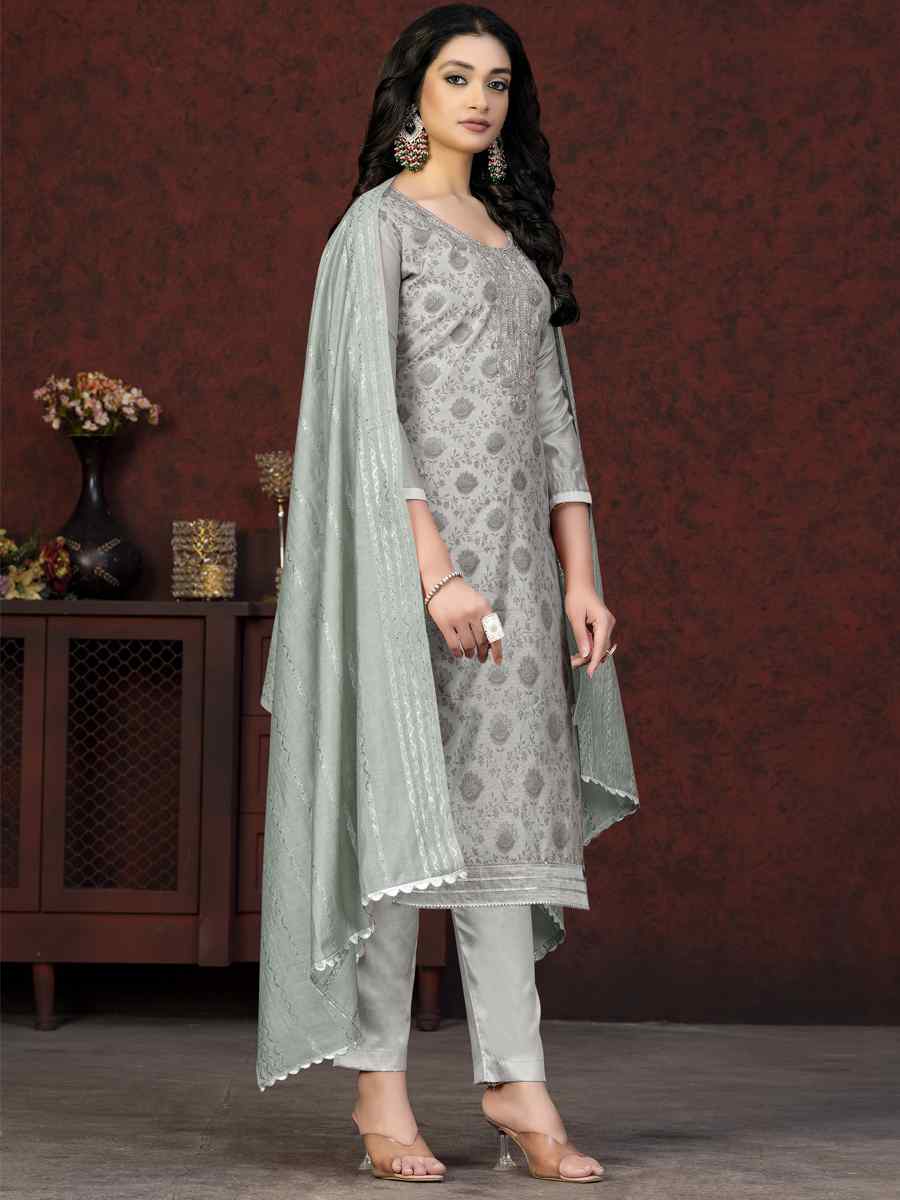 Multi Modal Cotton Embroidered Casual Festival Pant Salwar Kameez