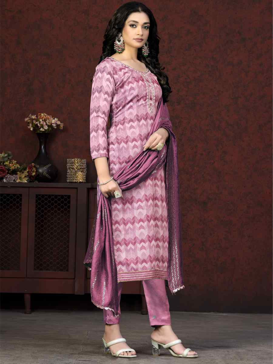 Multi Modal Cotton Embroidered Casual Festival Pant Salwar Kameez
