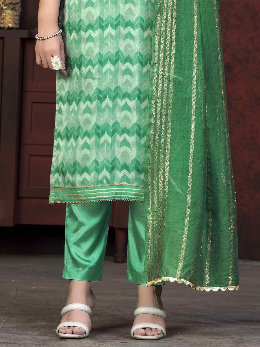 Multi Modal Cotton Embroidered Casual Festival Pant Salwar Kameez