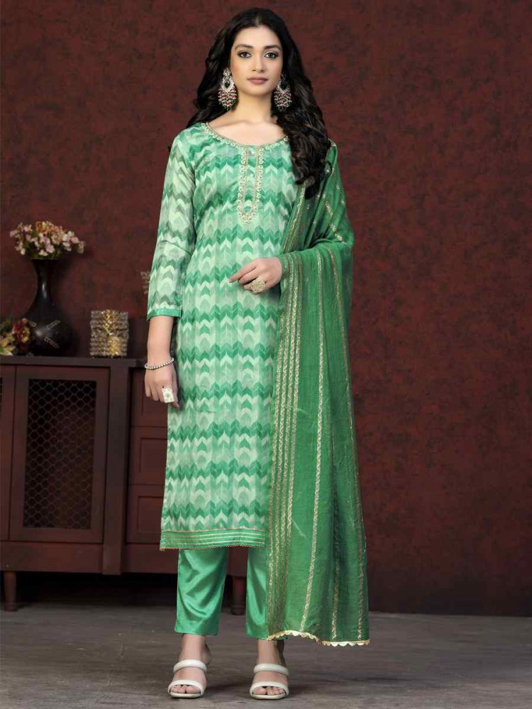 Multi Modal Cotton Embroidered Casual Festival Pant Salwar Kameez