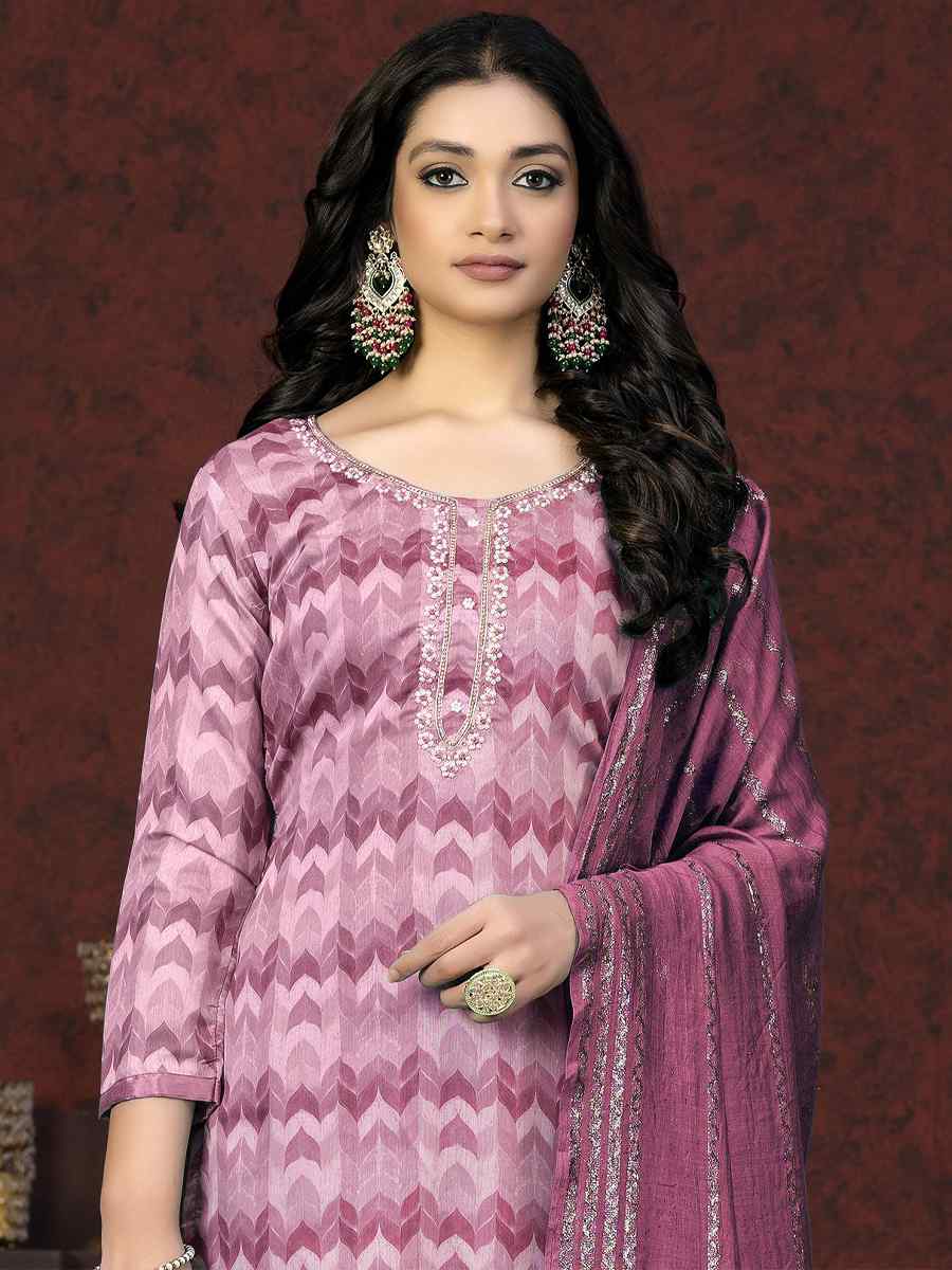 Multi Modal Cotton Embroidered Casual Festival Pant Salwar Kameez