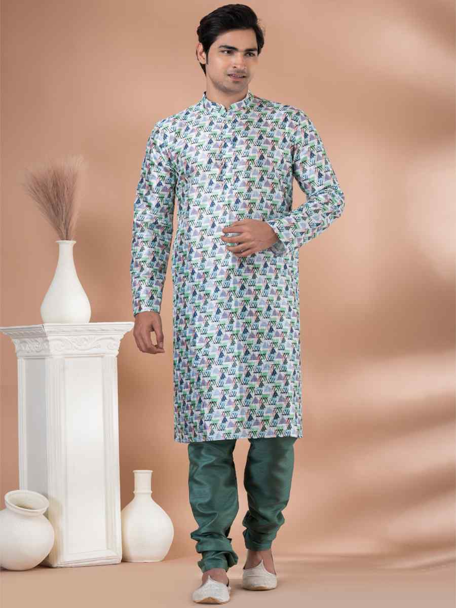 Multi Mono Printed Festival Casual Kurta