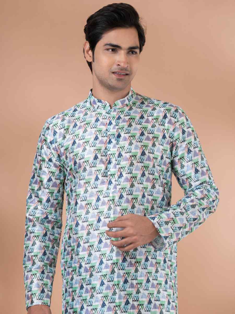 Multi Mono Printed Festival Casual Kurta