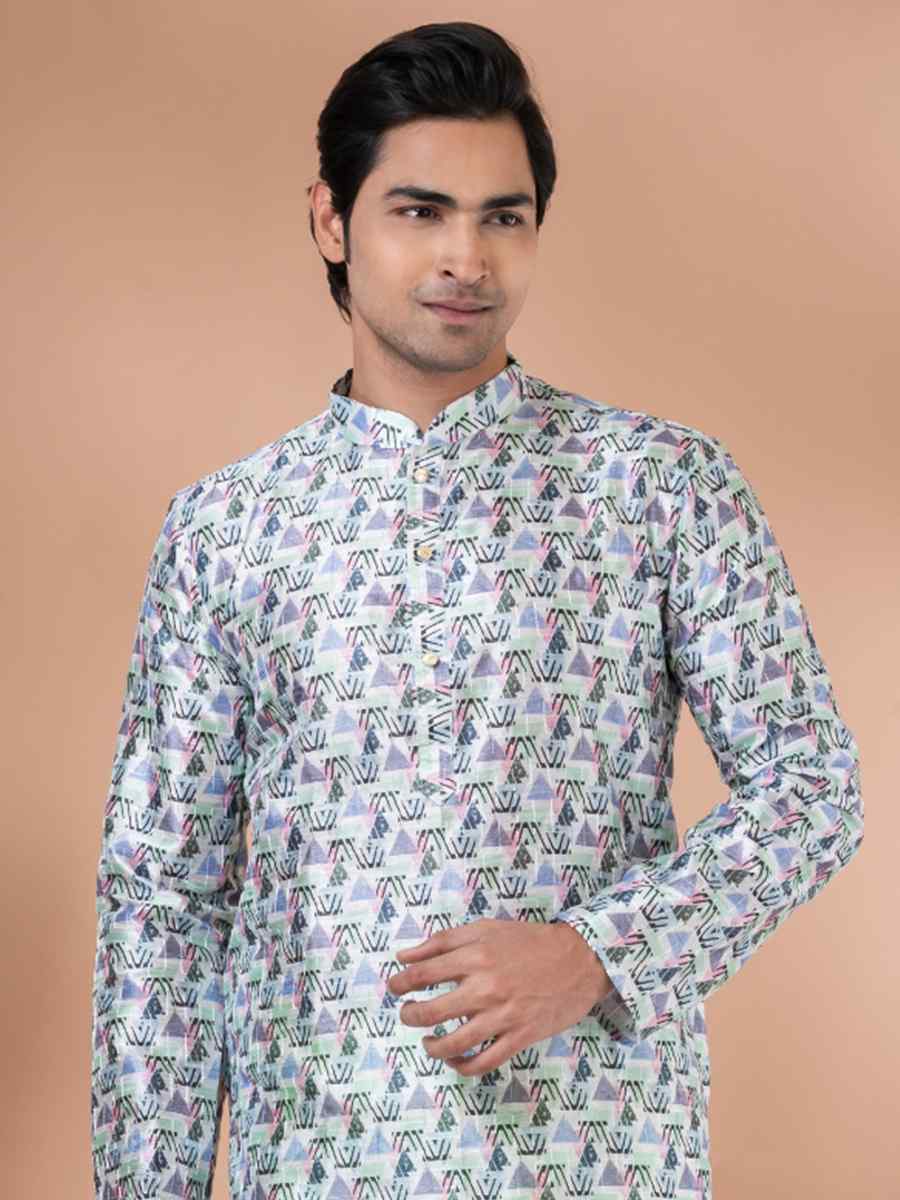 Multi Mono Printed Festival Casual Kurta