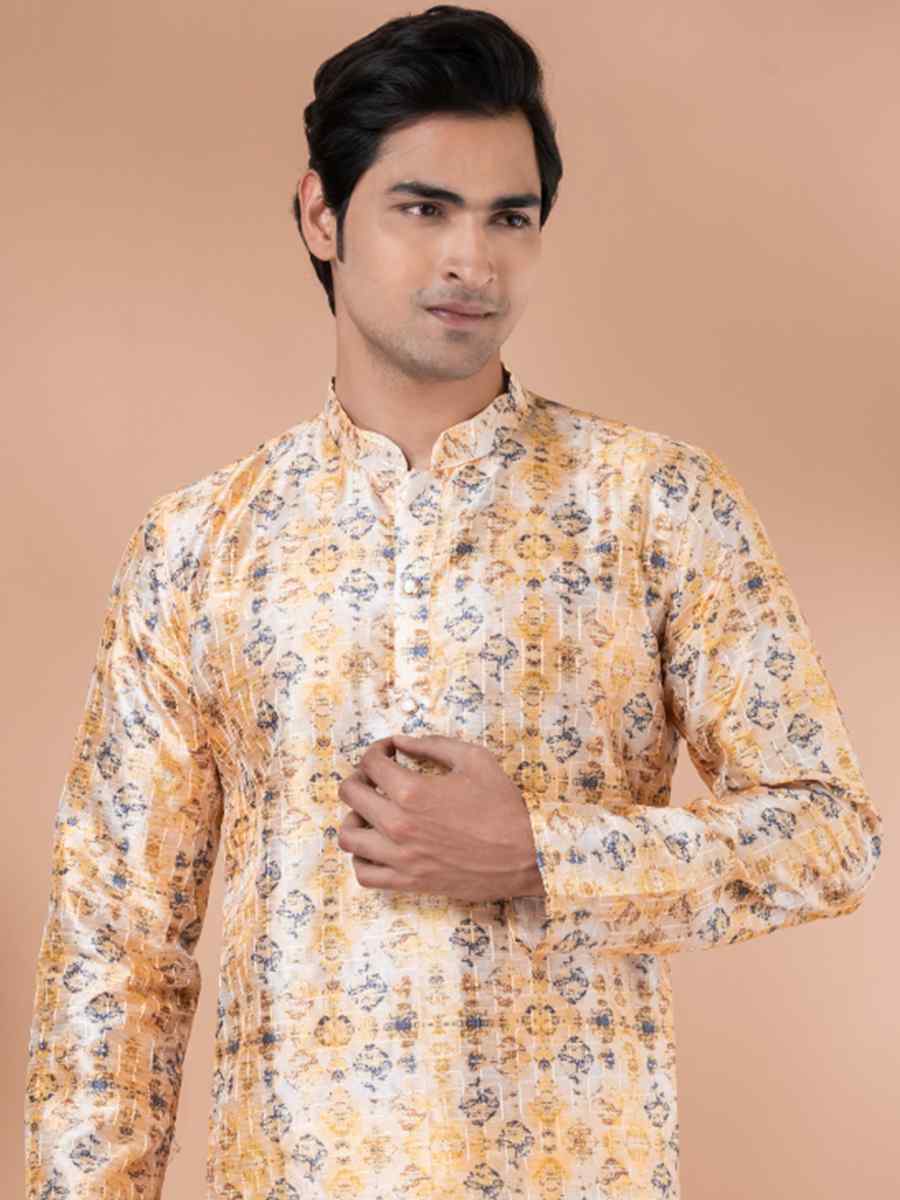 Multi Mono Printed Festival Casual Kurta