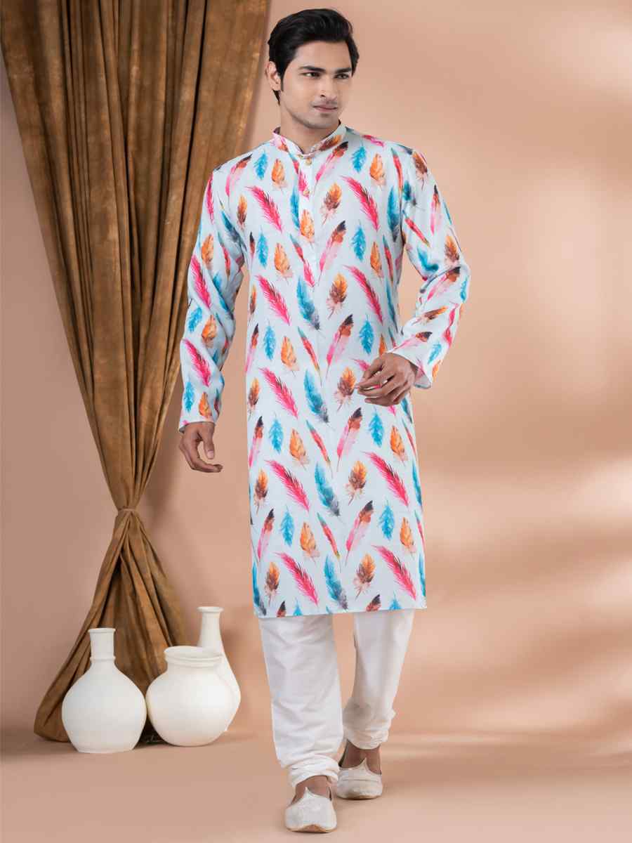Multi Mono Printed Festival Casual Kurta