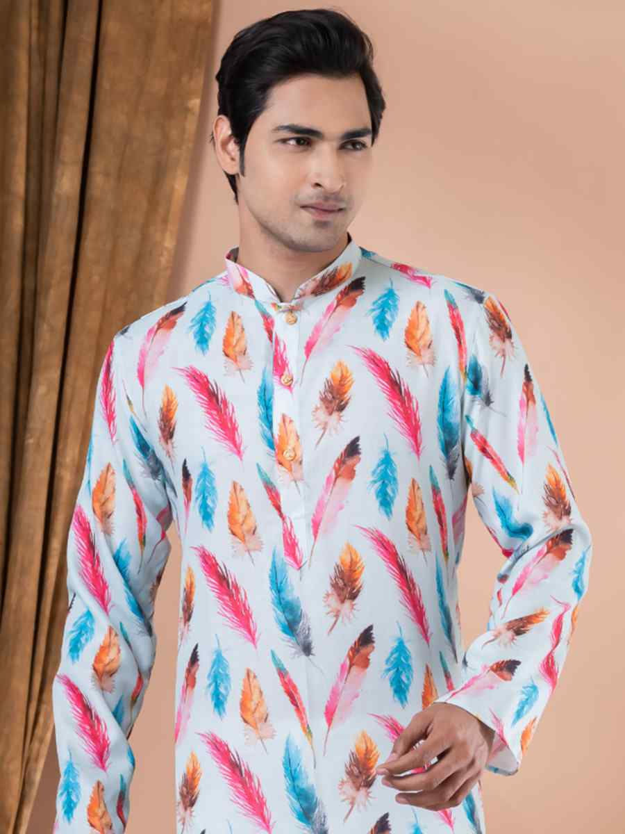 Multi Mono Printed Festival Casual Kurta
