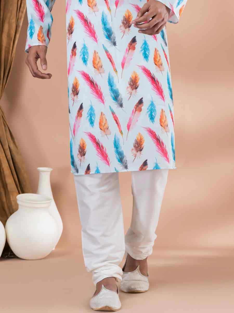 Multi Mono Printed Festival Casual Kurta