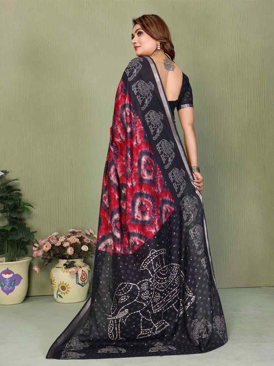Multi Mul Cotton Printed Casual Reception Festival Wedding Fancy Classic Style Sarees