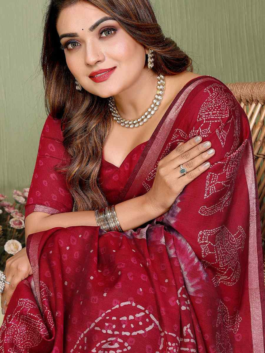 Multi Mul Cotton Printed Casual Reception Festival Wedding Fancy Classic Style Sarees