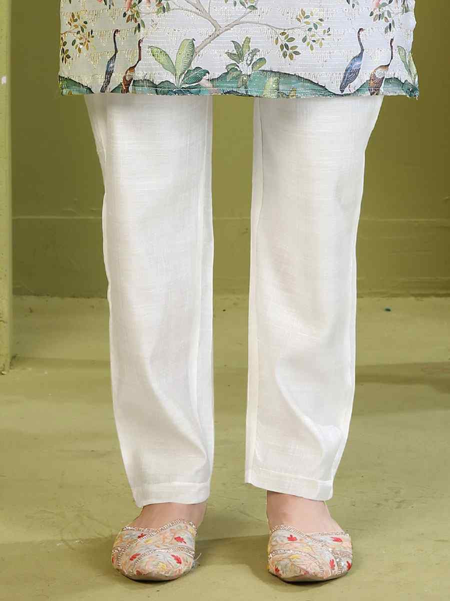 Multi Muslin Cotton Embroidery And Printed Festival Wedding Party Mens Kurta