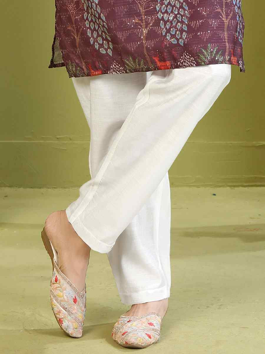 Multi Muslin Cotton Embroidery And Printed Festival Wedding Party Mens Kurta