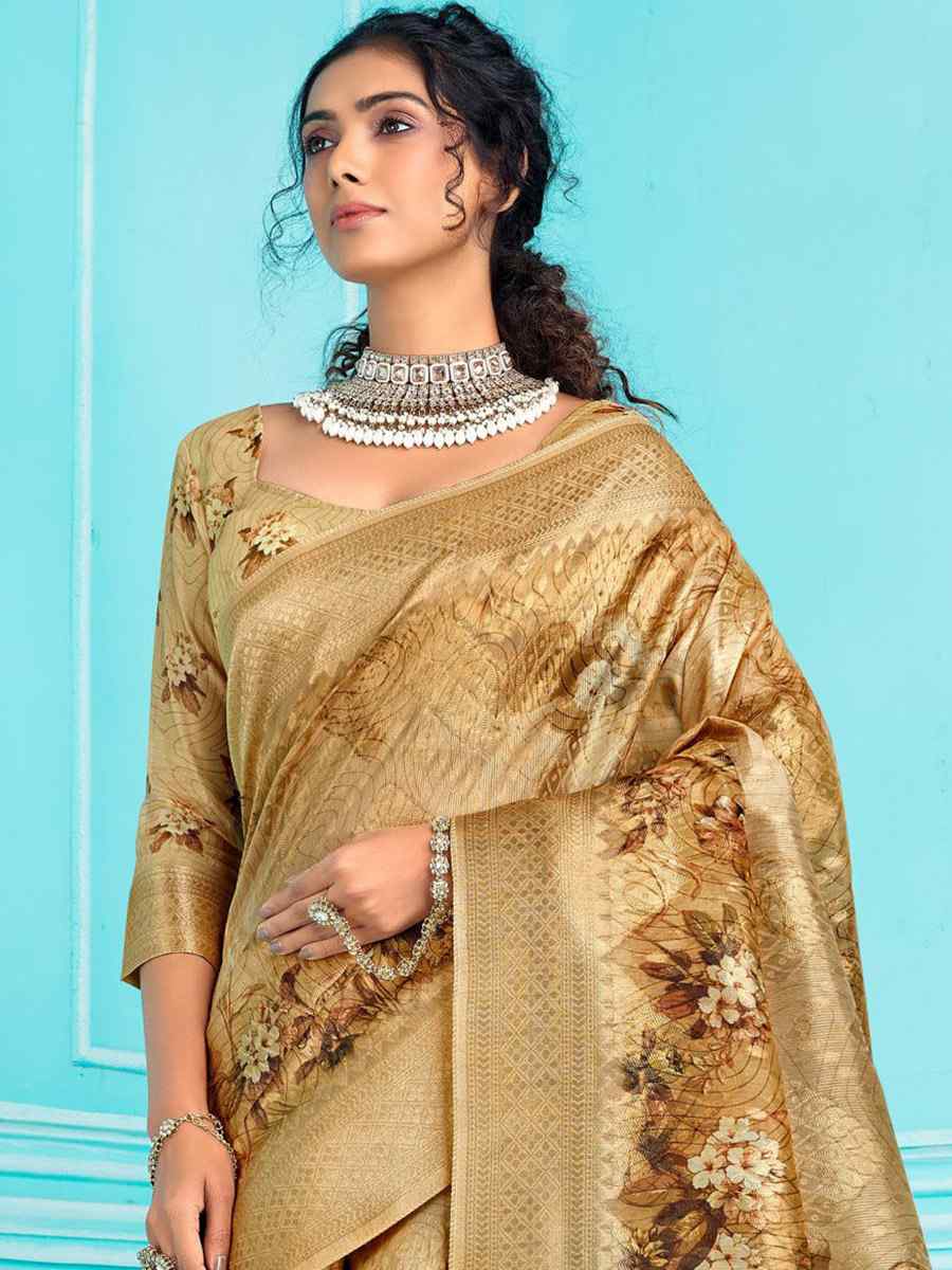 Multi Organza Handwoven Wedding Festival Heavy Border Saree