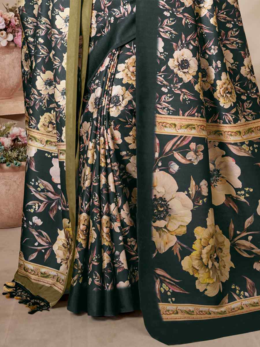 Multi Pashmina Printed Casual Festival Contemporary Saree