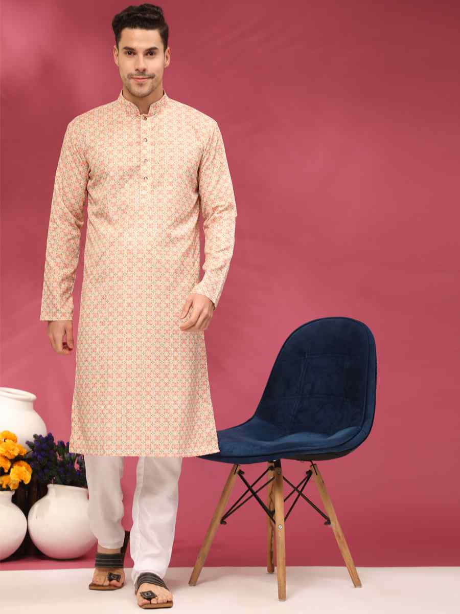 Multi Poly Silk Woven Festival Casual Kurta