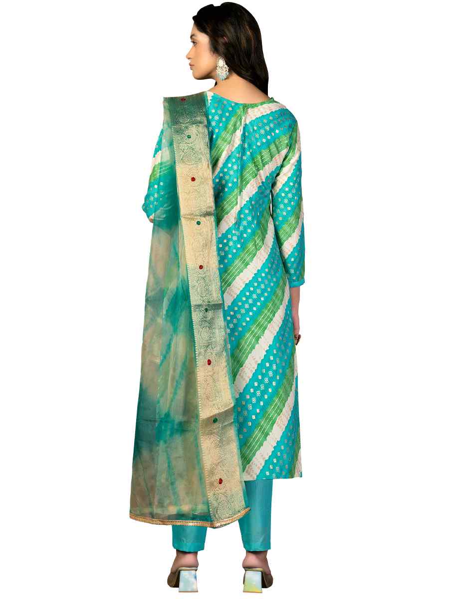 Multi Premium Jam Cotton Printed Casual Festival Pant Salwar Kameez